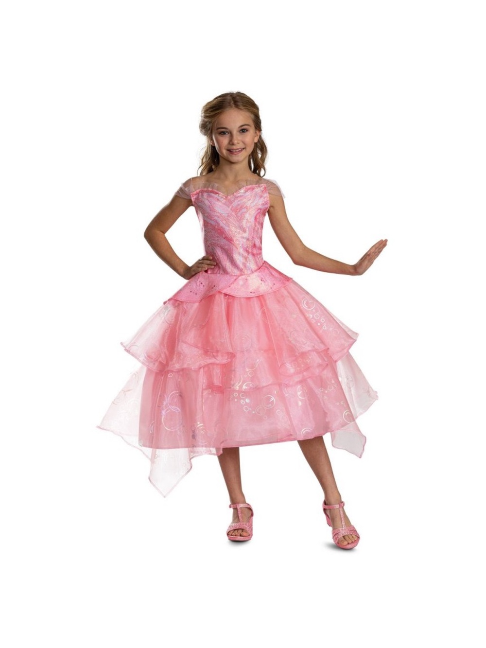 Universal Pink Sparkle Layered Tulle Princess Dress